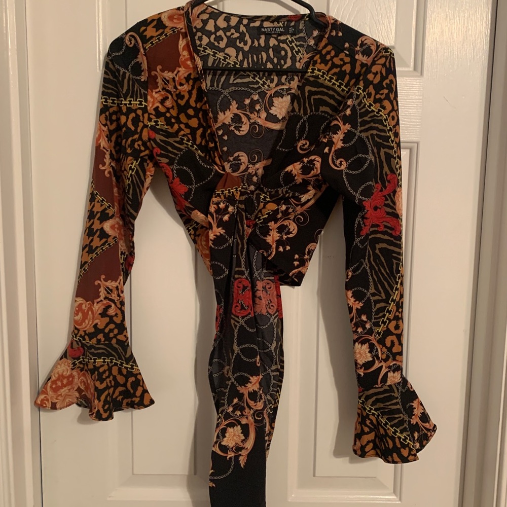Nasty Gal Boho Wrap Top